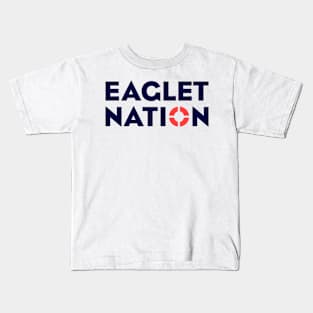 Eaglet Nation Font Kids T-Shirt